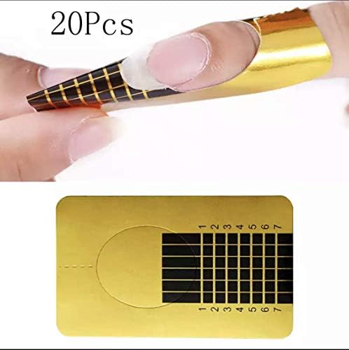 UR SUGAR 7.5ml Acrylic Poly Gel Quick Extension Gel Polish Clear Pink Nude Nail Tips UV Builder Gel Camouflage Nail Art Polygel (20pcs nail form)
