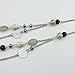 Bocar Long Necklaces for Women Trendy, Boho Layered Crystal Beaded Collar Necklaces for Women, Fashion Statement Necklaces Jewelry (Grey)