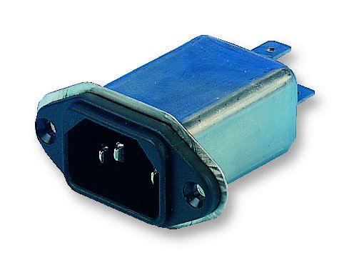 IEC Inlet Filter 250VAC; 15A; R; Faston