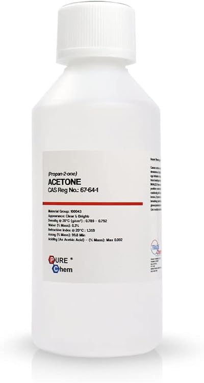 Trade Chemicals Acetone Pure 99.8 Percent Gel Polish Remover 250ml