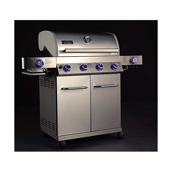 Monument-Grills-24367-Stainless-Steel-4-Burner-Propane-Gas-Grill-wSide-Sear-Burners