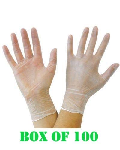 Strong Quality CLEAR Vinyl Powder Free MEDIUM SIZE Gloves, Clear ( Transparent), M (Pack of 100) - Image 4