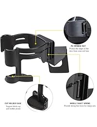 Savadicar Jeep Wrangler   Soporte multifunción para vaso de bebida, 2 en 1, soporte para atornillar, organizador para 2018 + Jeep Wrangler JL Sport Sahara & JL Rubicon Moab