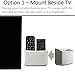 TotalMount Universal Remote Control Holder – Attaches to Wall or Back of TV – Compatible with All TV Remotes (Premium White, Large Two Pack)