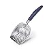 SNUGENS Cat Litter Scoop, Aluminum Alloy Sifter, Deep Shovel Poop Sifting with Long Handle, Kitten Pooper Lifter Works with All Type of Cat Litter, Metal Kitty Litter Scooper for Litter Box