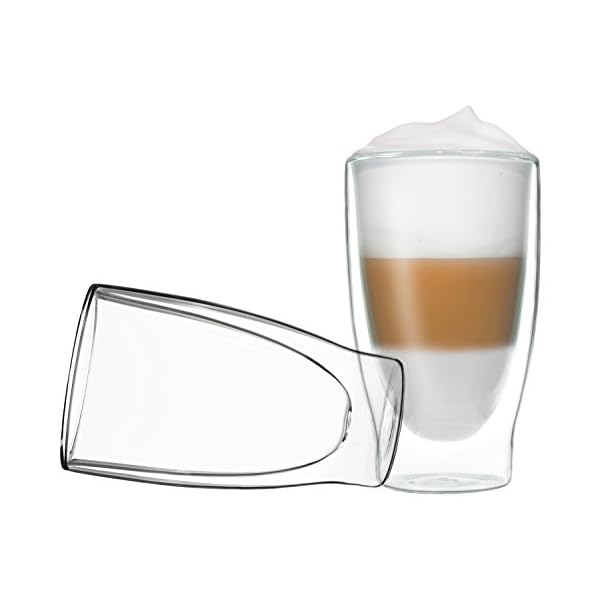 DUOS® Latte Macchiato Gläser Set (2x3 Größen) Doppelwandige Gläser Latte Macchiato, Doppelwandige Kaffeegläser… – Bild 3