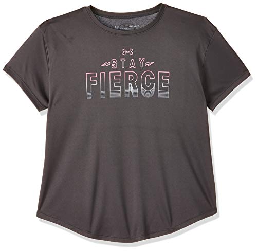 Under Armour Camiseta de manga corta Stay Fierce para niña