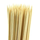 Bamboo BBQ Roasting Skewers - 36 Inch (3ft) 5mm Thick Extra Long Marshmallow Roasting Bamboo Sticks,Perfect For Hot Dog Kebab Sausage, Kabobs,Bonfires,Fire Pits. 100 Pieces