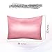 Homga Satin Pillowcase for Hair and Skin, 2-Pack Silky Pillow Cases- Super Soft Satin Pillow Covers with Envelope Closure-Standard Size Pillow Cases (Rose Gold, 20