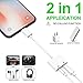 IWFYAN Compatible Dual Converter Headphone Earphone Adapter Accessories Cable Splitter Replacement for phone X 10 8/8Plus/ 7/ 7Plus , Support for iOS 11 or Later