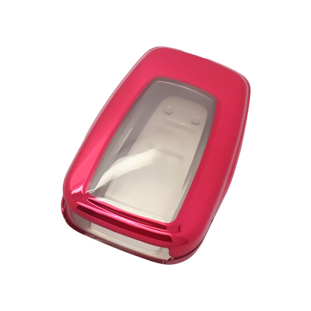 BROVACS Soft TPU Case Shell Cover Protector Holder Compatible with TOYOTA Camry Corolla Avalon C-HR Prius RAV4 Smart Remote Key Fob 2 3 4 Button SV9410 Red