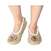 Womens Soft Pointe Snoozies Ballerina Slippers with Comfort Fit Sole