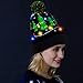 JOYIN Christmas Light-up Knitted Beanie Cap Ugly Sweater LED Lit-up Hat with 6 Flashing Modes Party Accessories Supplies
