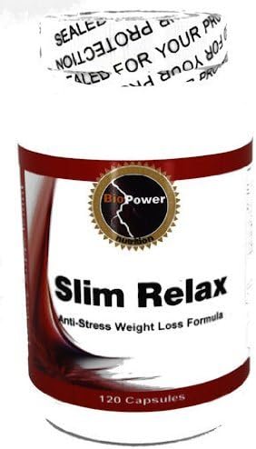 Slim Relax # - 120 Capsules Relax &amp; Fast Fat Burner with / Magnolia Bark, Hoodia Cactus, Green Tea, Garcinia Cambogia, Chromium, Vanadium and Banaba by BioPower
