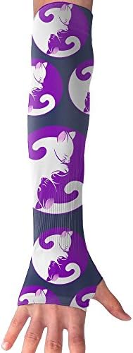 Cats And Tai Chi Yin Yang Symbol Outside Athletic Protective Arm Sleeves For Men Women Kids