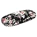 EZESO ESSENTIAL SKINCARE Glasses Case Hard Shell Eyeglass Case for Women Fabrics Floral Retro Spectacle Case Box Portable