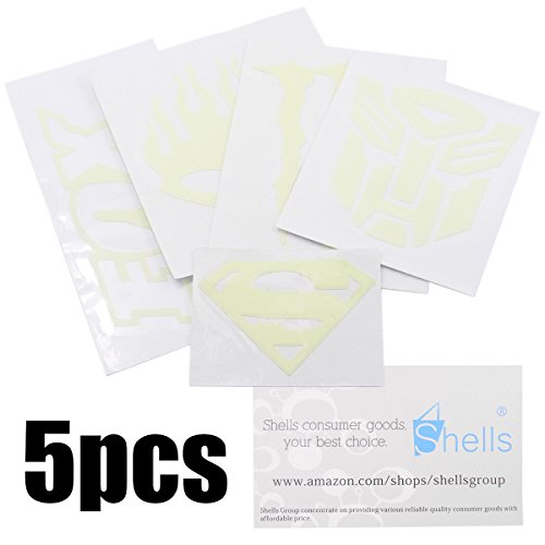 Shells 5PCS Reflective Night Safety Night Glow Sticker for DIY Decorative Bike Motorbike