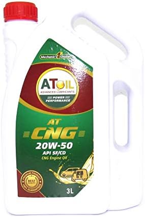 ATOIL Advance Lubricant 20W-50 Engine Oil API SF/CD High Performance CNG Oil (3 Litre)