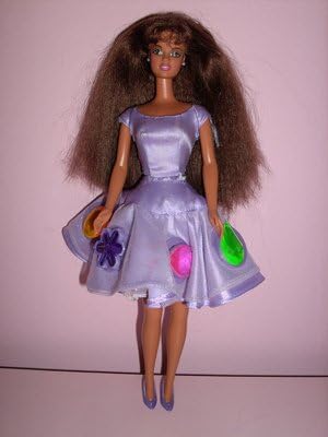 twirling makeup barbie