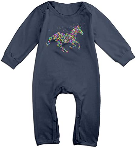 HOHOE Newborn Rainbow Unicorn Long Sleeve Romper Bodysuit 18 Months
