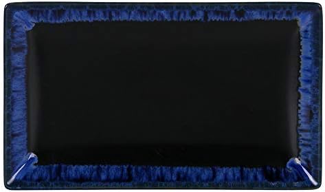 Viejo Valle Midnight Eclipse Platter 15 x 25cm - Set of 6 - Two-Tone Rectangular Food Platter