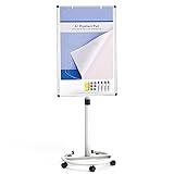 VIZ-PRO ECO Magnetic Mobile Whiteboard, 36 X 24