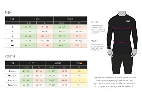 Mens TCA Pro Performance Compression Shirt Long Sleeve Base Layer Thermal Top - Navy, L - Thumbnail 7