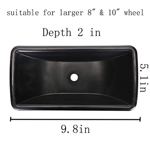 Homeon Wheels Trailer Jack Wheel Dock for Travel Trailer Caravans Rv