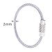 eBoot Wire Keychain Cable Key Ring Stainless Steel 2 mm, 4 Inch, 15 Pack