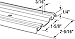 Prime-Line N 6876 By-Pass Mirror Door Bottom Track, 60 In., Roll-Formed Aluminum, Satin Nickel (Single Pack)