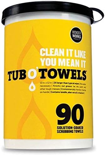 TW90 Heavy-Duty 10" x 12" Size Multi-Surface Cleaning Wipes, 90 Count Per Canister (90 Towel Can (10" x 12" wipes) (2-Pack))
