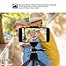Phone Tripod, SYOSIN Mini Camera Tripod Selfie Stick Mini Tabletop Travel Stand Adjustable Camera Stand Holder with Wireless Remote Shutter and Universal Clip for DSLR, Gopro, Smartphone,More