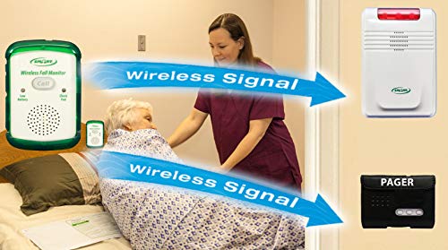 Smart CaregiverÂ® Bed Alert System for Fall or Wandering Prevention â€“ Includes Monitor with 10in x 30in Bed Sensor Pad