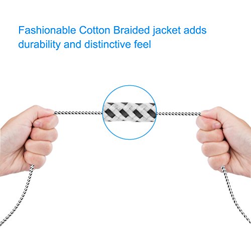 USB Type C to Micro USB Cable, CableCreation 0.65 ft Braided OTG Cable, Hi-speed 480Mbps for Android Devices, 0.2M/ Space Gray