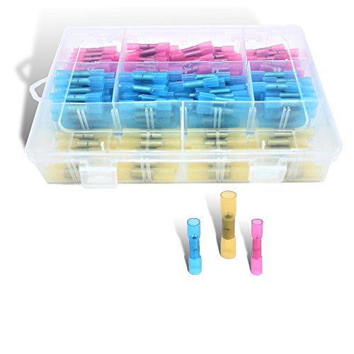 [200 PCS] - Heat Shrink Butt Connectors Kit (Fine Copper) - Waterproof Heat-Activated Adhesive - Best for DIY Auto, Marine, Boat, Trailer, RV, Home, Car Audio, Stereo System, Indoor Outdoor Electrical - Thumbnail 7