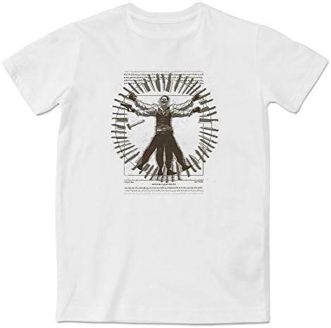 Apexshell Men's and Women's Modal&Cotton Graphic T-Shirt, Vitruvian Short Sleeve Tees