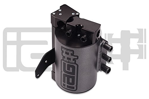 IAG Air Oil Separator Street Series Aos for 08-14 Subaru WRX 08-15 STi Silver