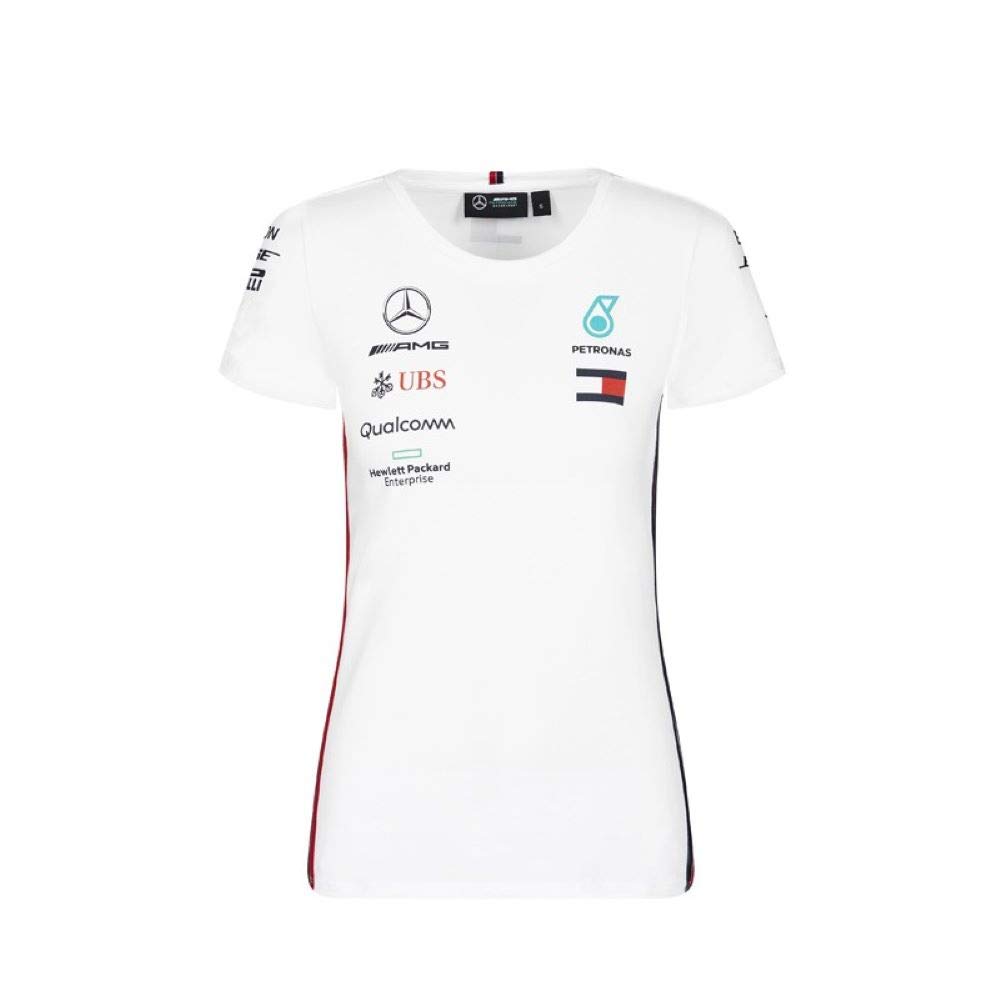 Mercedes AMG Petronas Motorsport Team F1 Driver Women's T-Shirt - White - XL