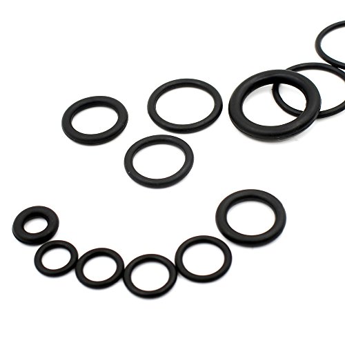 SODIAL 495PCS 36 Sizes O-ring Kit Black&Green Metric O ring Seals Rubber O ring Gaskets oil resistance 270pcs + 225pcs