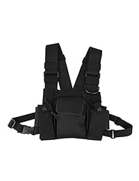 Fosa Radio Walkie Talkie Juego de bolsas de arnés de bolsillo para radios de dos vías para la policía, talleres de producción, lugares de construcción y otros lugares peligrosos
