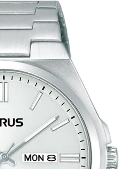 RH399AX9 - Relógio analógico de quartzo masculino com bracelete em aço inoxidável, prata, pulseira