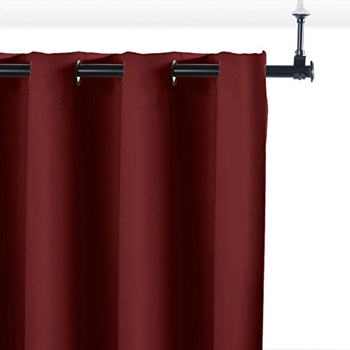 RoomDividersNow Premium Heavyweight Room Divider Curtain, 8ft Tall x 5ft Wide (Sierra Red)