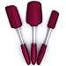Ultra Premium 3 Pc Silicone Spatula Set, Ergonomic Long Palm Handle Grip w Hanging Holes. 450°f Heat-Resistant Silicone Utensils, Non-Stick 4 Cooking, Sautéing, Scraping, Decorating & Baking