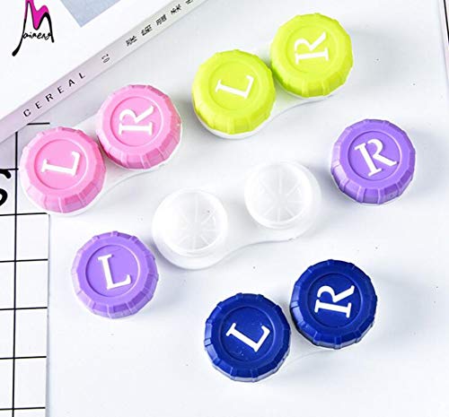 12 Pack Colored Contact Lens Case for Women Men, No Leak Hard RGP Contact Case Organizer with Carrying Travel Holder - FDA Approved,One Year Bulk Supply （Note:only Contact Lens case,No Colorful Lens) - Thumbnail 6