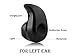 [Left Ear Version] Actpe Mini Invisible Style Wireless Bluetooth Hands free Calls Headphone Headset Earbud Earphone with Microphone for iPhone 7 6S iPod, Samsung Galaxy S7 S6, Note 5, Android - Black