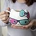 Seven20 Hello Kitty Ceramic Coffee Mug with Cute Sunglasses and Bow Design - Sanrio - Large 20 oz