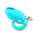 Lightweight Premium Silicone Chastity Device Male Birdcage (Blue)