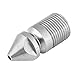 Sewer Jetter Nozzle Stainless Steel SS304 Drain Cleaning Nozzle Sewer Jetter Nozzle with 8 Backward Holes for Pressure Washer 3/8'' BSP Male Thread