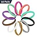 COOLOO Silicone Wedding Ring for Women, [10 Packs] Thin Stackable Braided Rubber Wedding Bands, Comfortable Durable, Affordable Fashion Elegant, Skin Safe