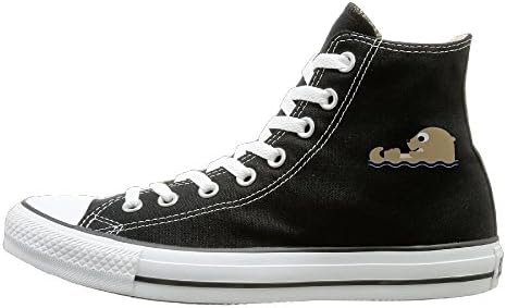 JiDeWo Cute Otterly Unisex High-tops Canvas Shoes
